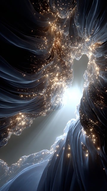 Free ai generated space fractal illustration