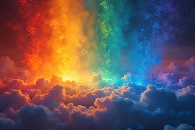 Free ai generated proud rainbow illustration
