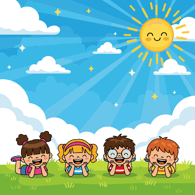 Ai Generado, Niños, Sol, El Verano