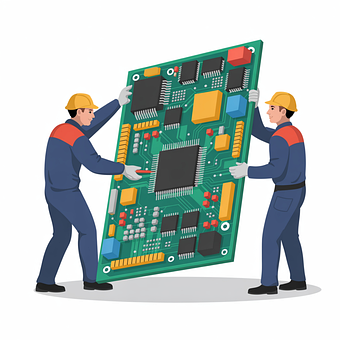 Free Circuit Board Electronics vector and picture