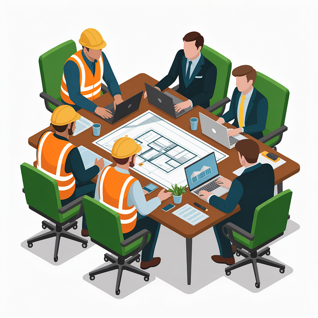 Free architecture construction workers vector