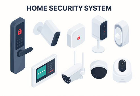 Free Security System vector and picture
