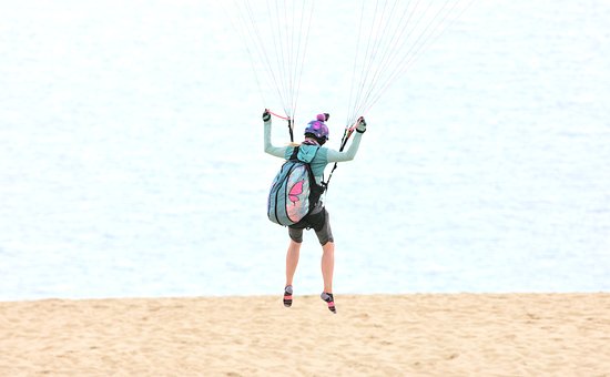 Free Paragliding Flying photo and picture