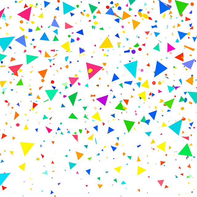 Konfetti-Explosion, Cartoon-Konfetti