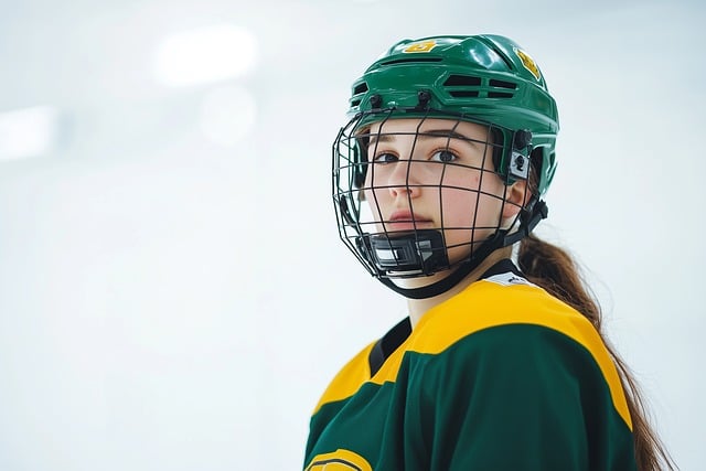 Free women's hockey hockey player ice hockey illustration