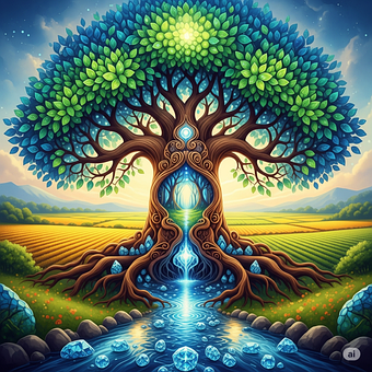 Free Tree Of Life Watercolor illustration and picture