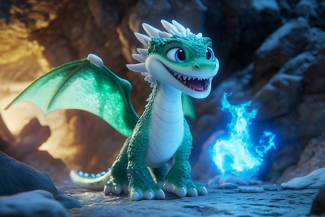 Free ai generated dragon baby dragon illustration