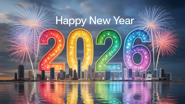 Free Ai Generated Happy New Year illustration and picture