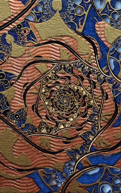 Fraktal, Kunst, Abstrakt, Textur, Gold