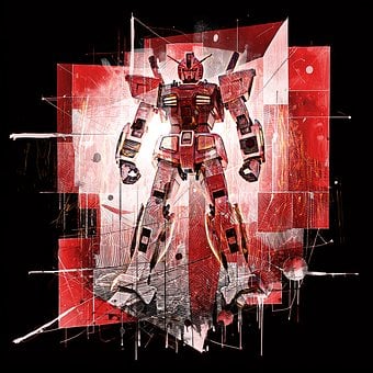 Gundam, Roboter, Anime, Fantasie, Cyborg