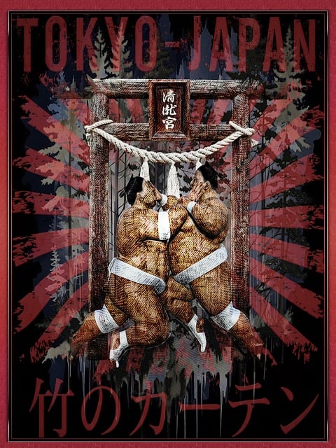 Japan, Japanisch, Sumo, Ringen
