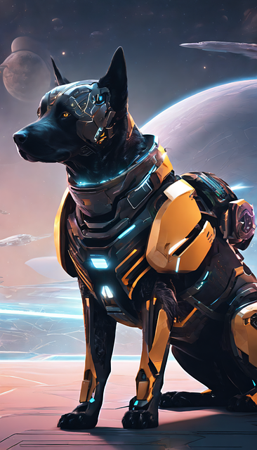 Free Cyber Dog Robot Dog illustration and picture