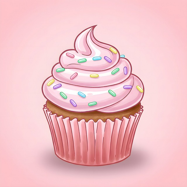 Ai Generiert, Cupcake, Glasur, Streuseln