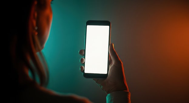 Kvinde, Smartphone, Mobiltelefon, Skærm