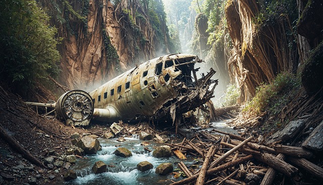 Ai Generiert, Flugzeug, Absturz, Trümmer