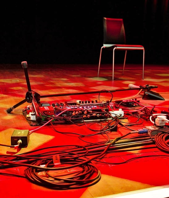 Rot, Bühne, Sessel, Live Musik, Konzert