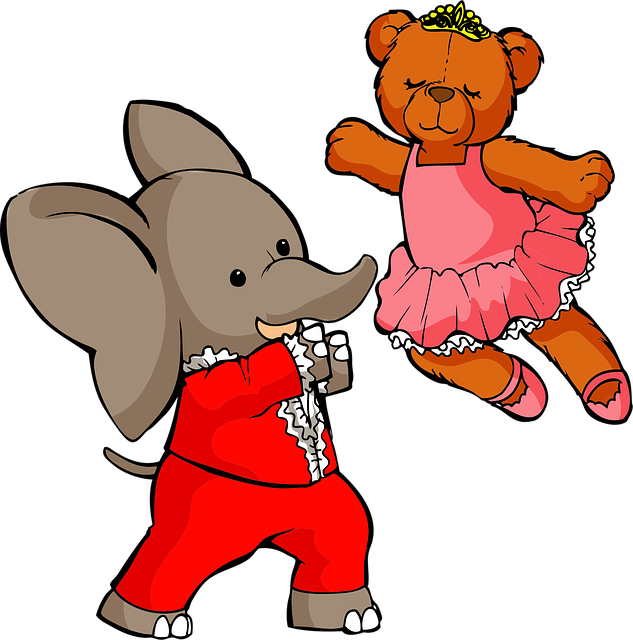 Bjørn, Elefant, Ballett, Tegnefilm