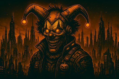 Ai Genereret, Cyberpunk, By, Cyborg