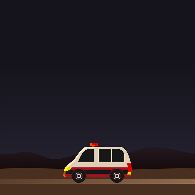 Free ambulance emergency rescue vector