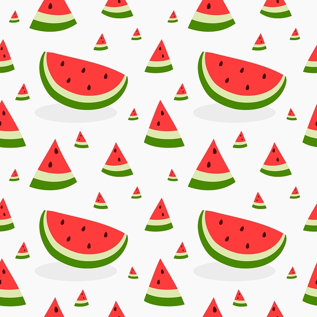 Free material watermelon pattern vector