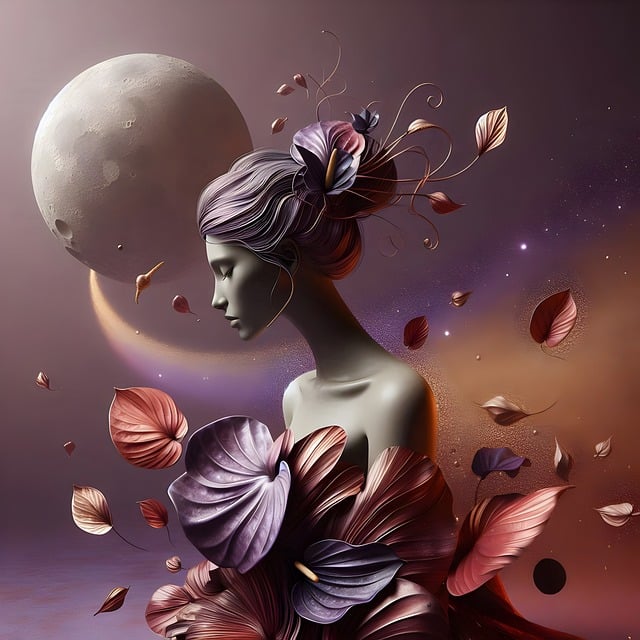 Surrealistische Vrouw, Volle Maan