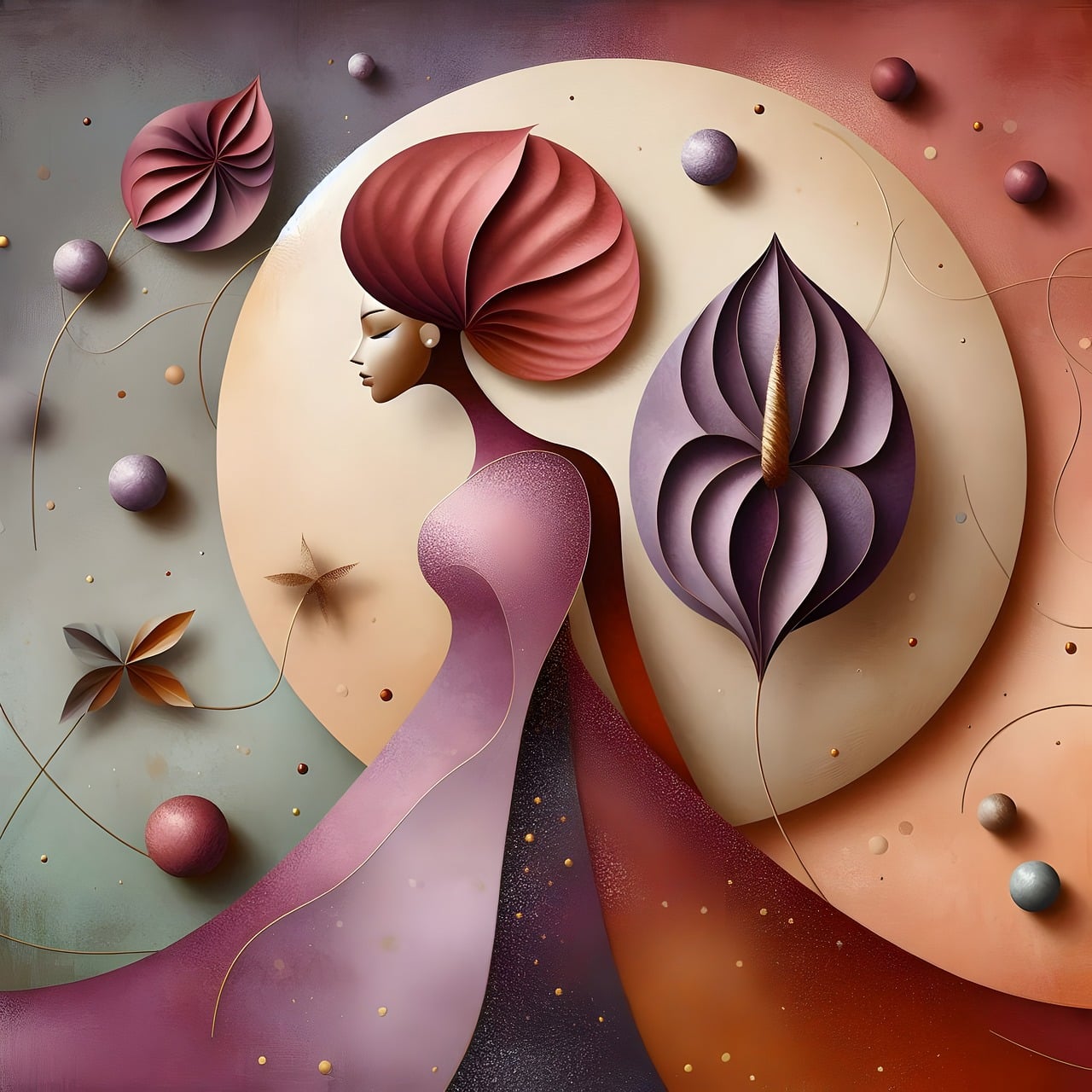 Surrealistische Vrouw, Volle Maan