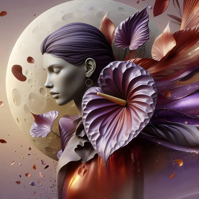 Surrealistische Vrouw, Volle Maan