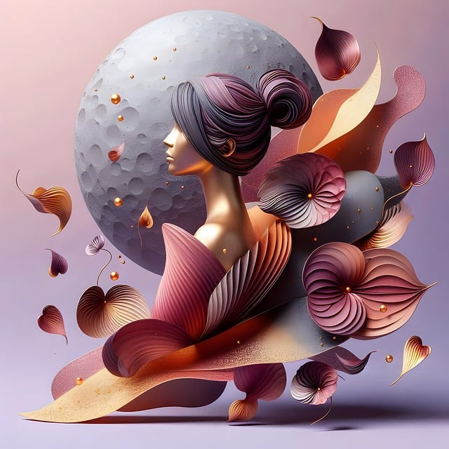 Surrealistische Vrouw, Volle Maan