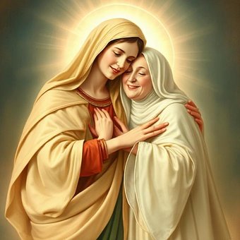 Free Blessed Mother Elizabeth illustration and picture
