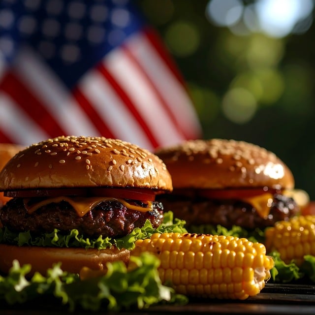Free hamburger burger cheeseburger illustration