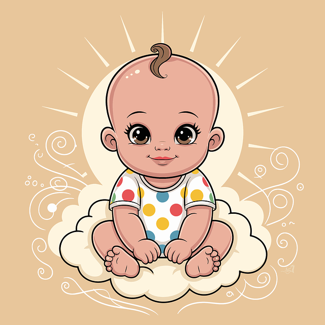 Free ai generated kid baby vector