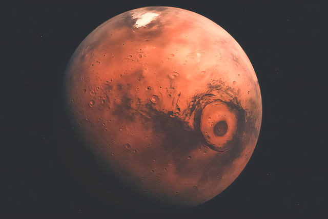 Free ai generated mars red planet illustration