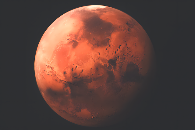 Free ai generated mars red planet illustration