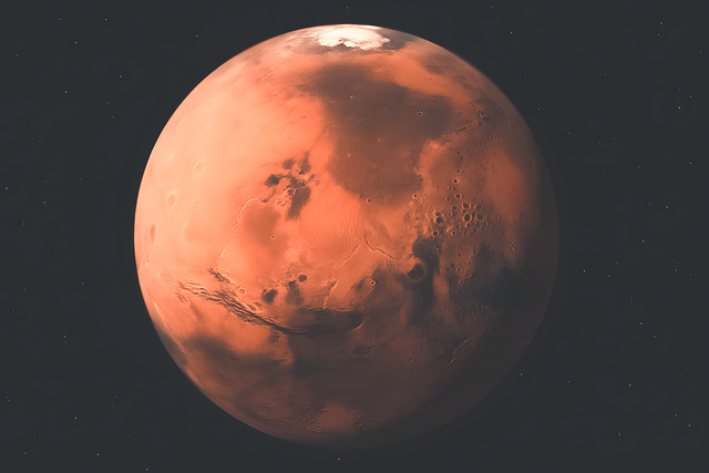 Free ai generated mars red planet illustration