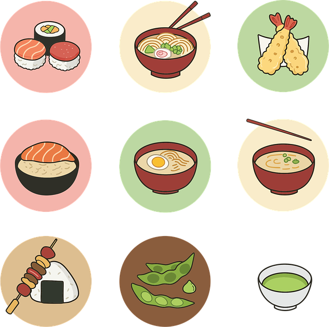 Free ai generated japanese food sushi vector