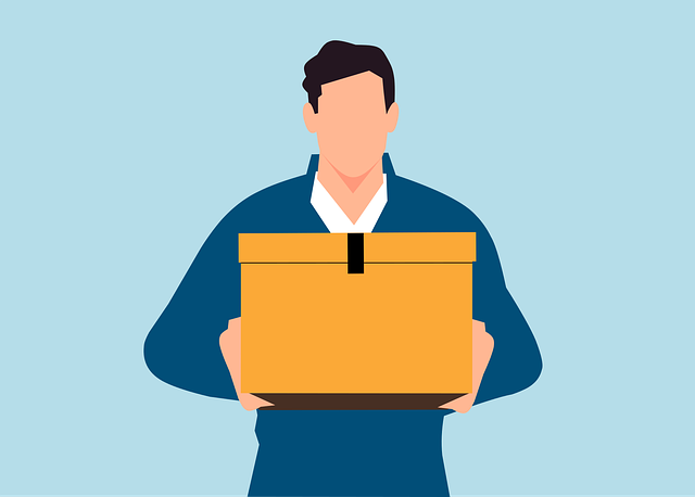 Free delivery package box vector