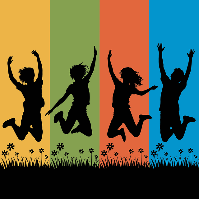 Free kids joy happiness vector