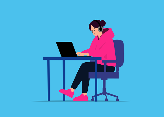 Download free HD stock image of Woman Laptop Free woman laptop headphones vector