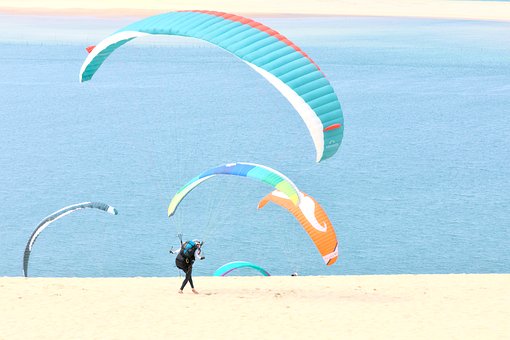 Free Paragliding Flying photo and picture