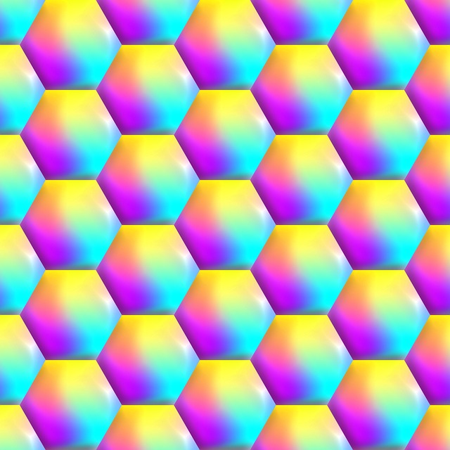 Free hex pattern grid illustration