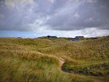 Landschaft, Wiese, Himmel, Dänemark
