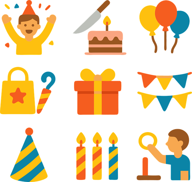 Free celebration party balloons illustration