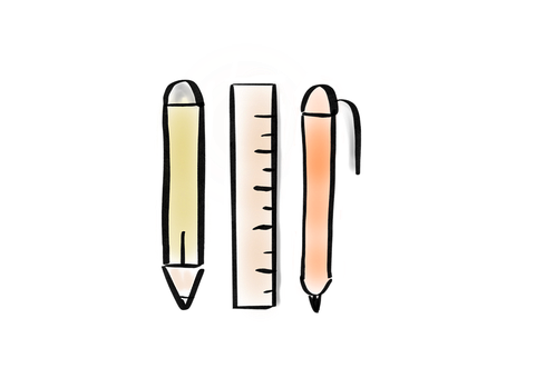 Free Pencils Ruler illustration and picture