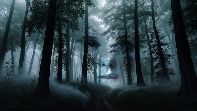 Free eyes fog mystical illustration