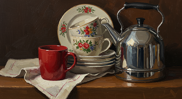 Køkken, Kop, Kaffe, Drikke, Ai Genereret