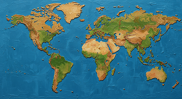 Kort, Globus, Geografi, Ai Genereret