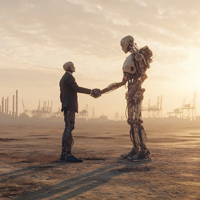 Free ai generated robot future illustration