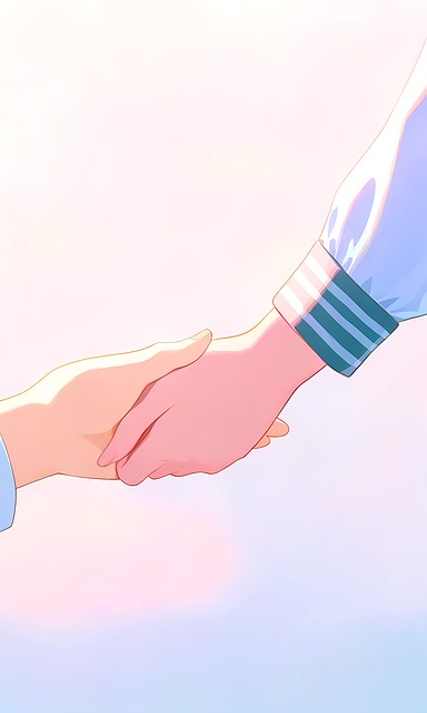 Free Anime Handshake illustration and picture