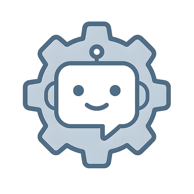 Free chatbot gear icon illustration