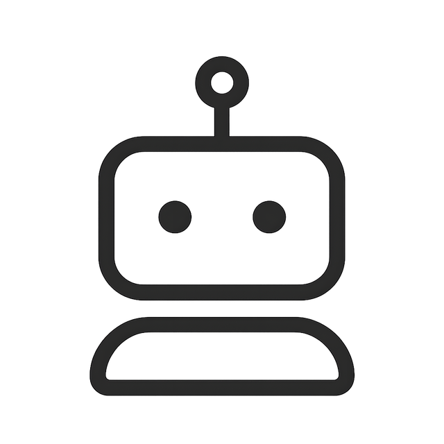 Free ai generated robot icon illustration